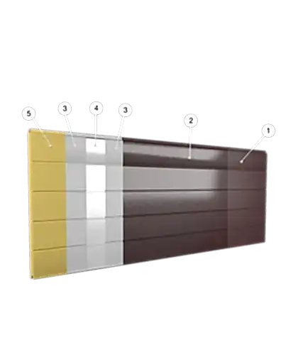 Glattes Paneel DK-PPp stucco