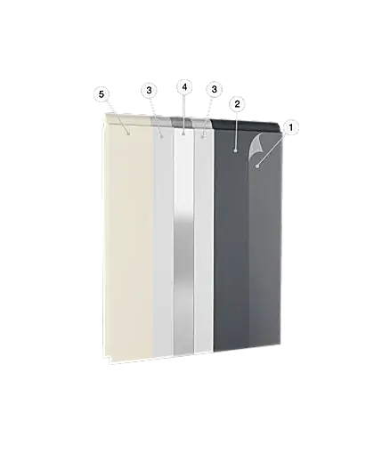 Glattes Paneel DK-GPp slick